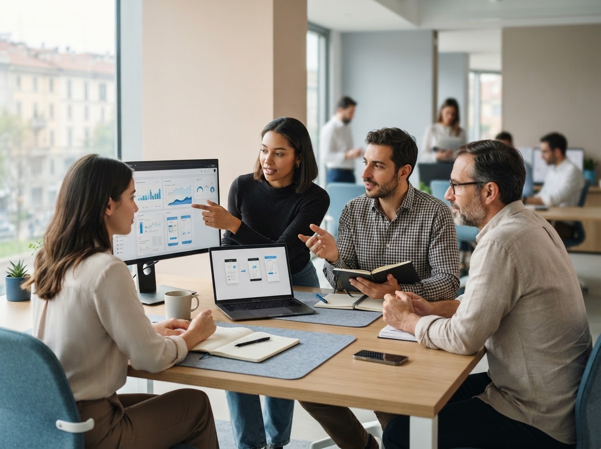 Finverix: team di analisi al lavoro su modelli di dati finanziari